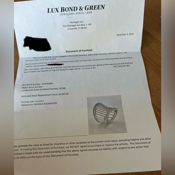 Lux Bond 18k Yellow Gold Fashion Ring With Diamond Pave, Holiday Gift For Her - Picture 15 of 15